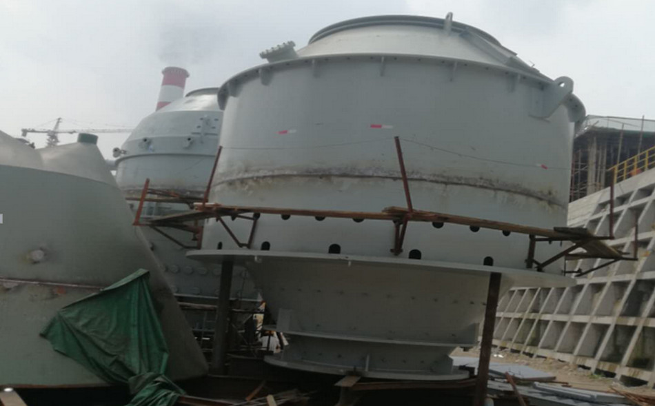 恒峰g22特瓷圆满完成山东某钢厂料罐陶瓷内衬装置项目
