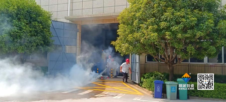 恒峰g22起劲配合消防联合演练，，，，共筑清静生产防地